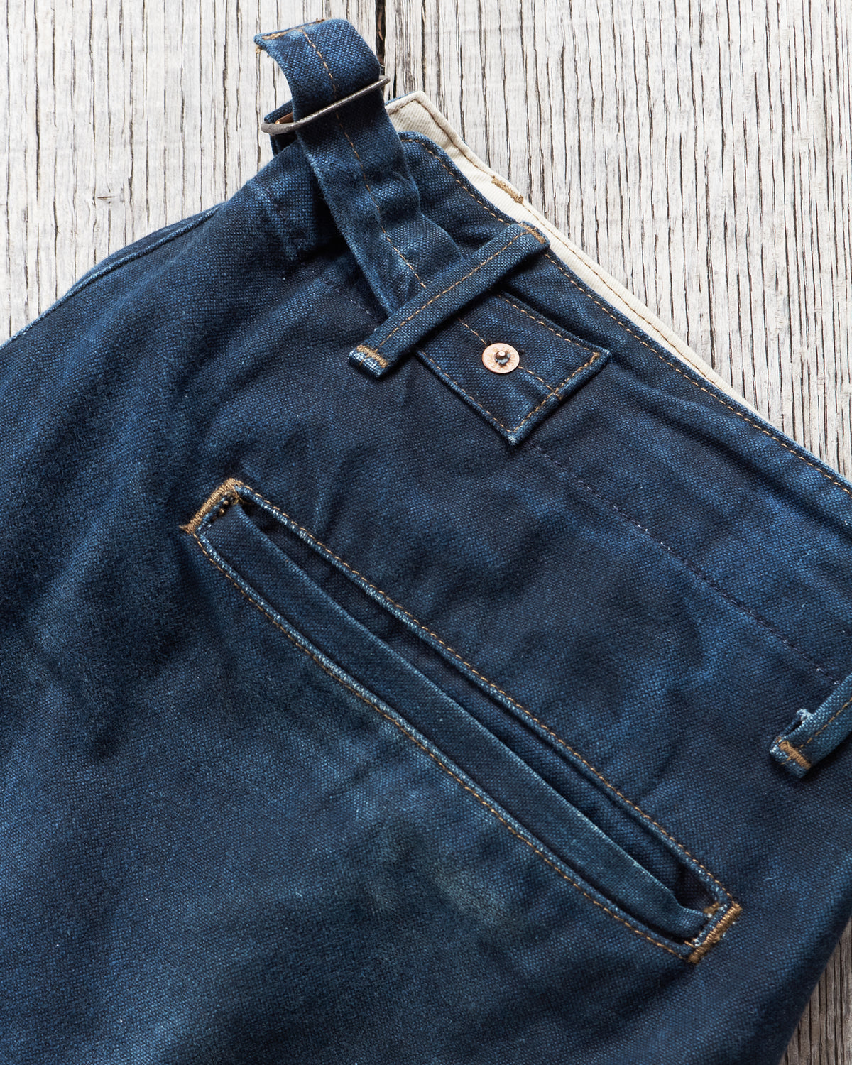 Second Hand Indigofera Heyes Indigo Selvage Duck W31