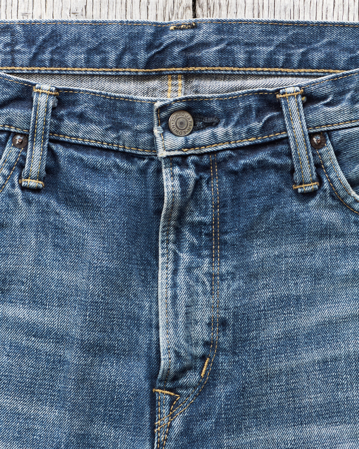 Second Hand Edwin 53RV Narrow Jeans Rainbow/Red line Selvedge W33