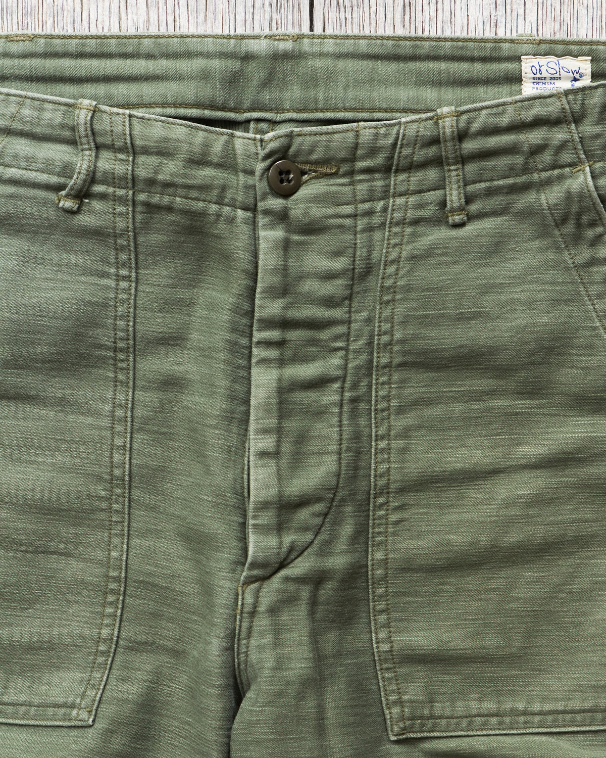 Second Hand OrSlow 5002 Fatigue Pants Green EU M / JPN 3