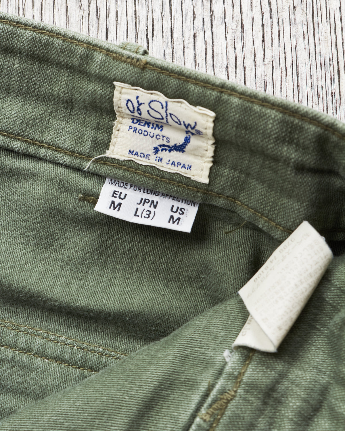 Second Hand OrSlow 5002 Fatigue Pants Green EU M / JPN 3