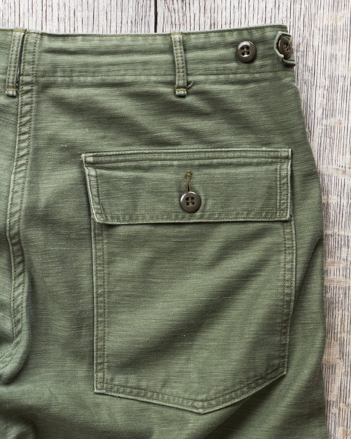 Second Hand OrSlow 5002 Fatigue Pants Green EU M / JPN 3