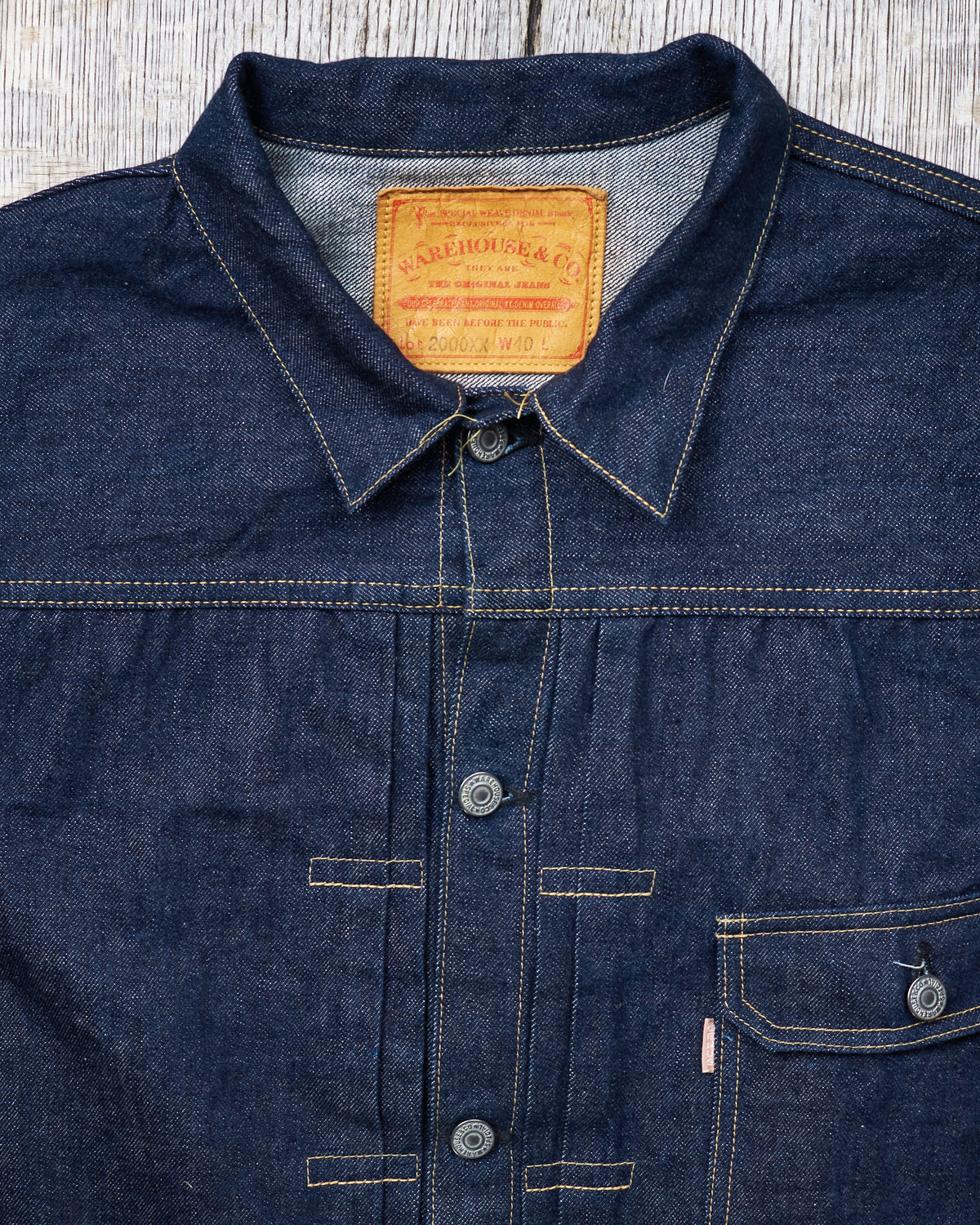 Warehouse & Co Lot 2000XX Dead Stock Blue Jacket Rinsed