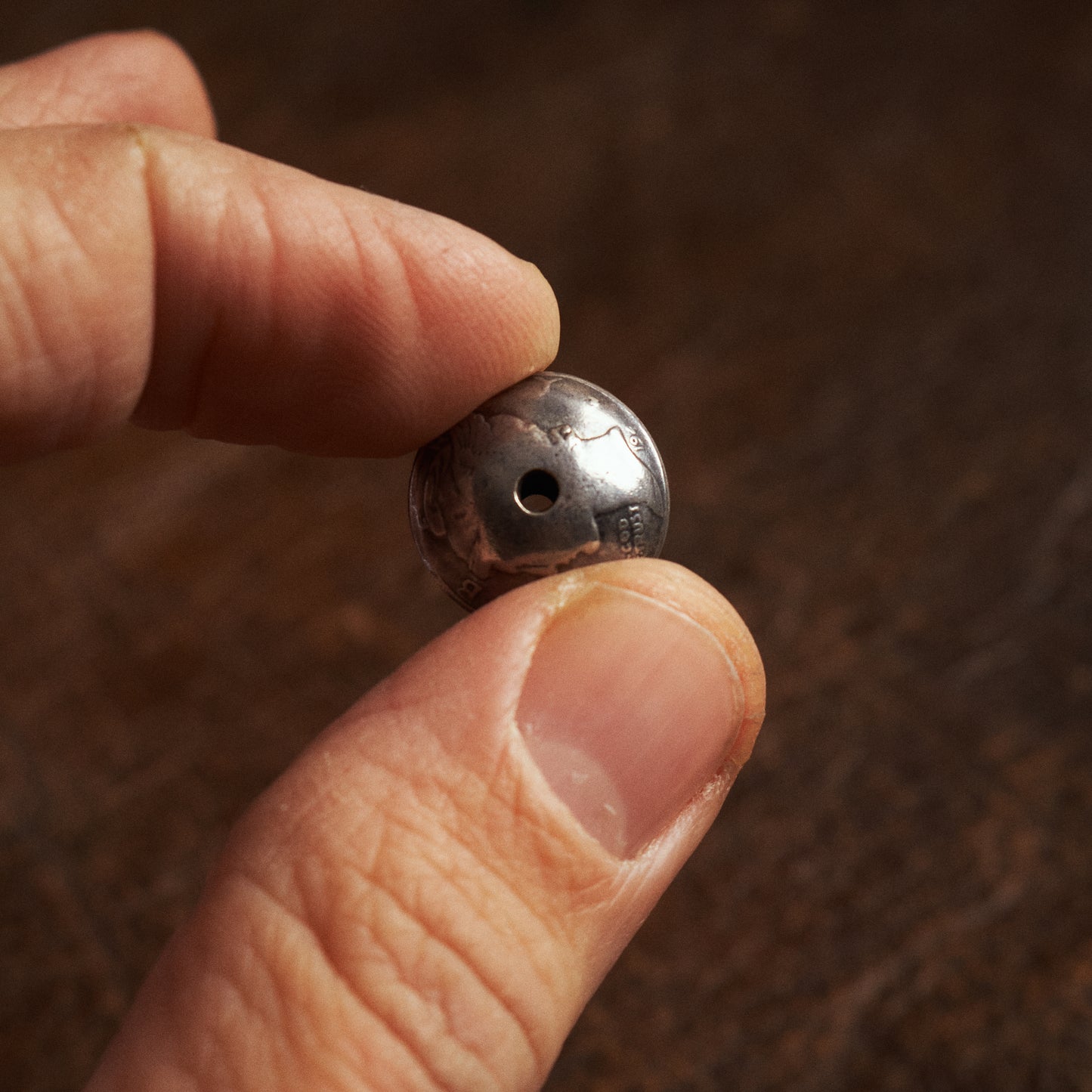 Larry Smith Silver Mercury Concha Bead OT-B0035