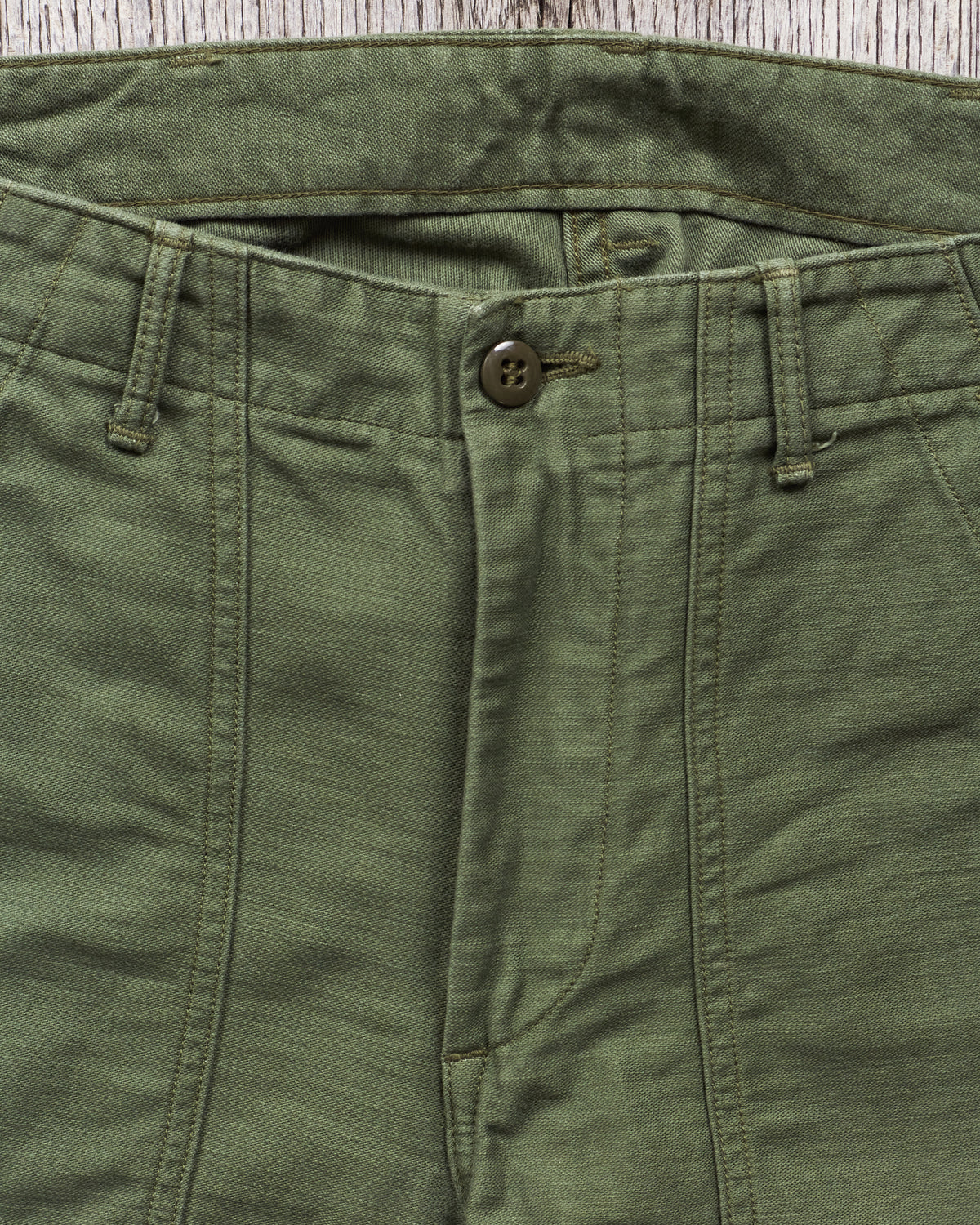Second Hand OrSlow 5032 Slim Fit Fatigue Pants Green EU XS / JPN 1