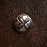 Larry Smith Silver Cross Repousse Concha Button OT-C0054