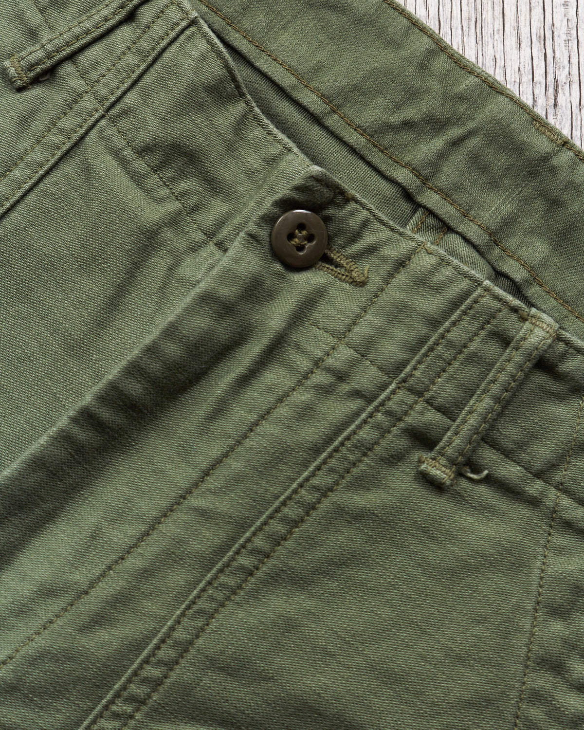 Second Hand OrSlow 5032 Slim Fit Fatigue Pants Green EU XS / JPN 1