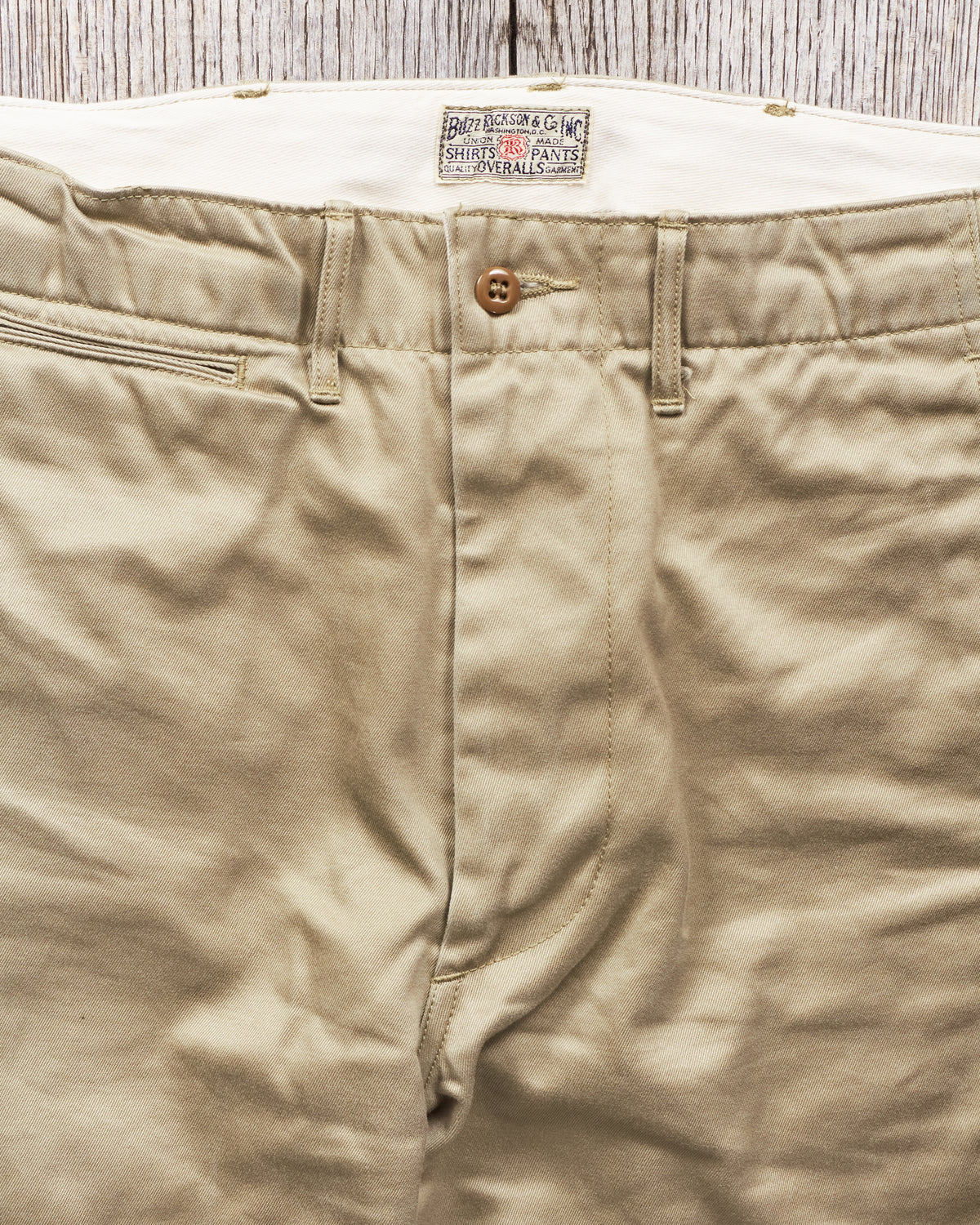 Second Hand Buzz Rickson's Original Spec Chinos Khaki W30