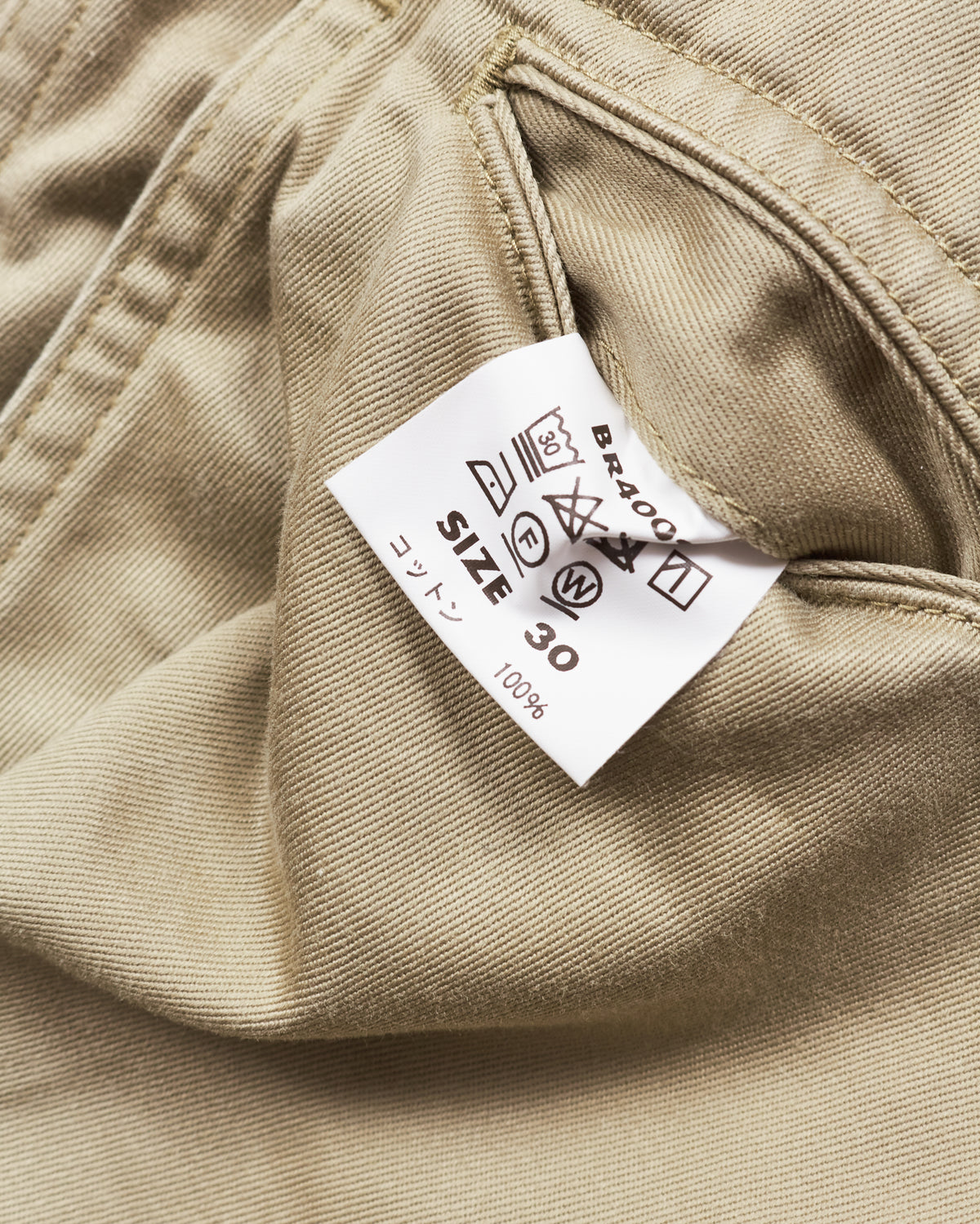 Second Hand Buzz Rickson's Original Spec Chinos Khaki W30