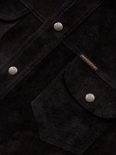 Second Hand Indigofera Copeland Black Rough Out Leather Size M