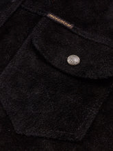 Second Hand Indigofera Copeland Black Rough Out Leather Size M