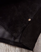 Second Hand Indigofera Copeland Black Rough Out Leather Size M