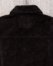 Second Hand Indigofera Copeland Black Rough Out Leather Size M