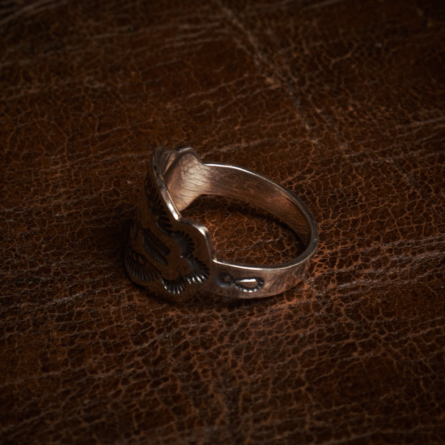 Larry Smith Stamped Ring Thunderbird RG-0030