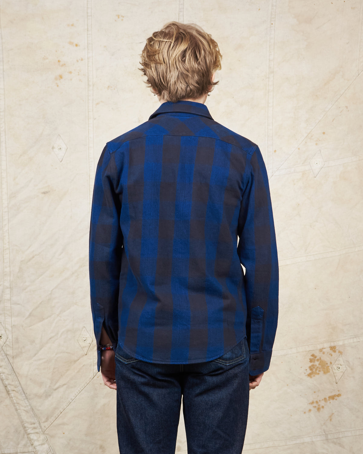 Indigofera Norris Flannel Shirt Black / Indigo