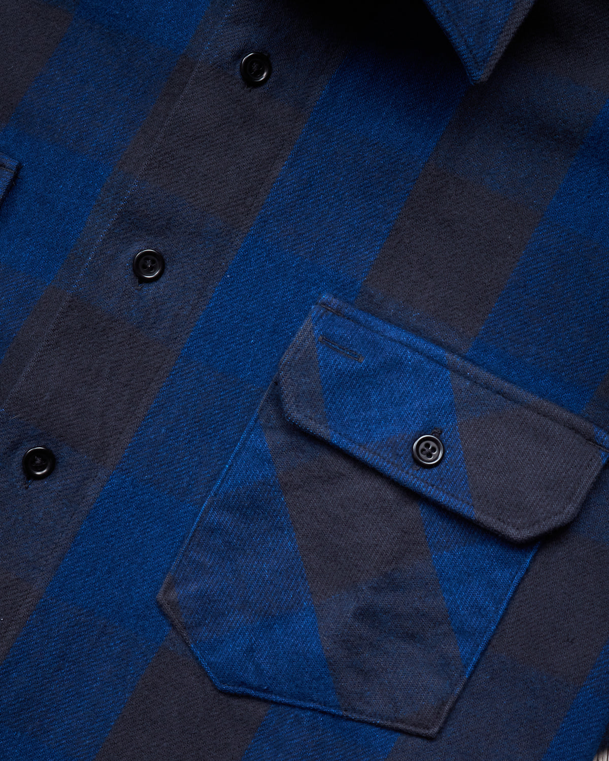 Indigofera Norris Flannel Shirt Black / Indigo