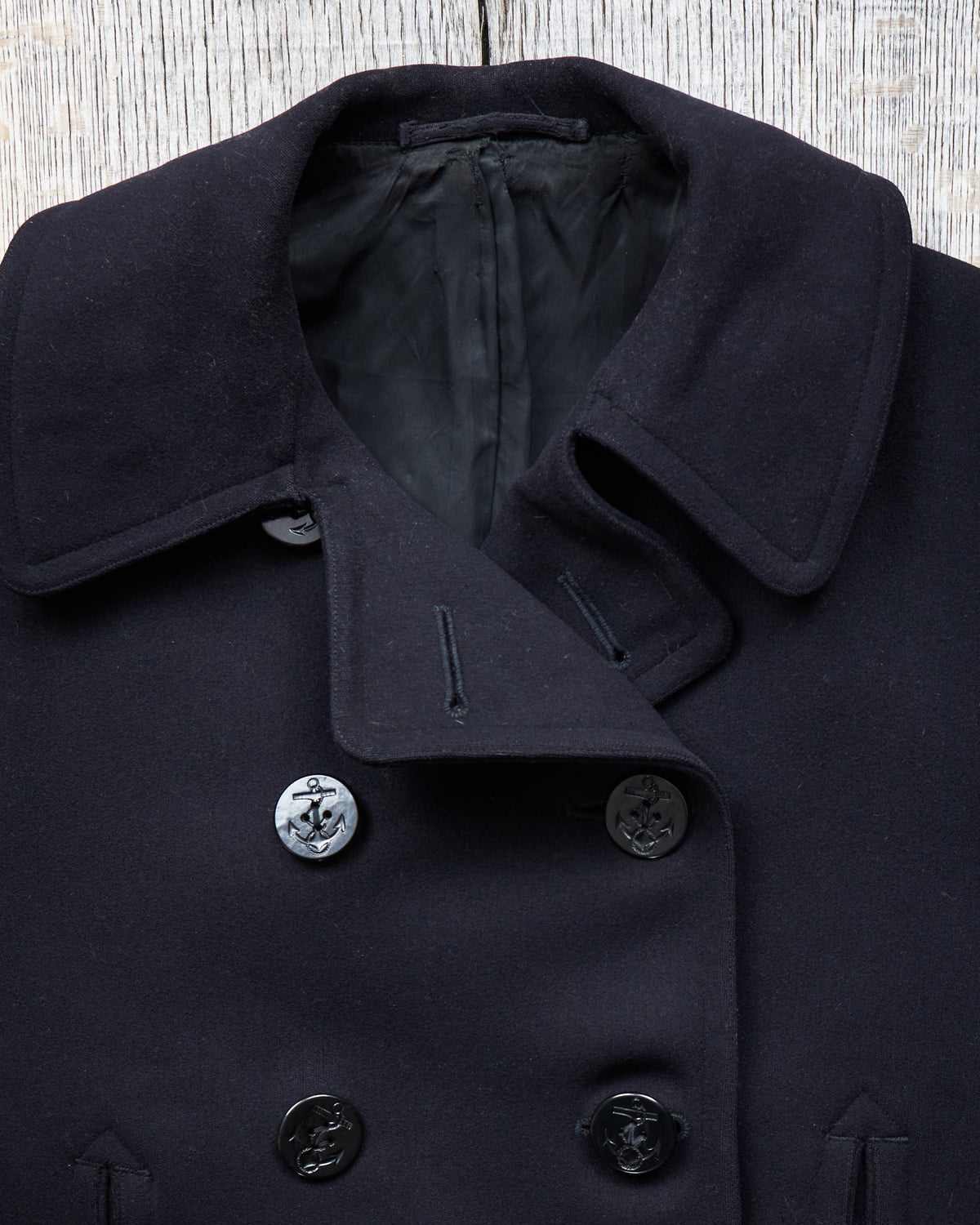 Vintage Original 40/50s WWll USN Wool Pea Coat (M)
