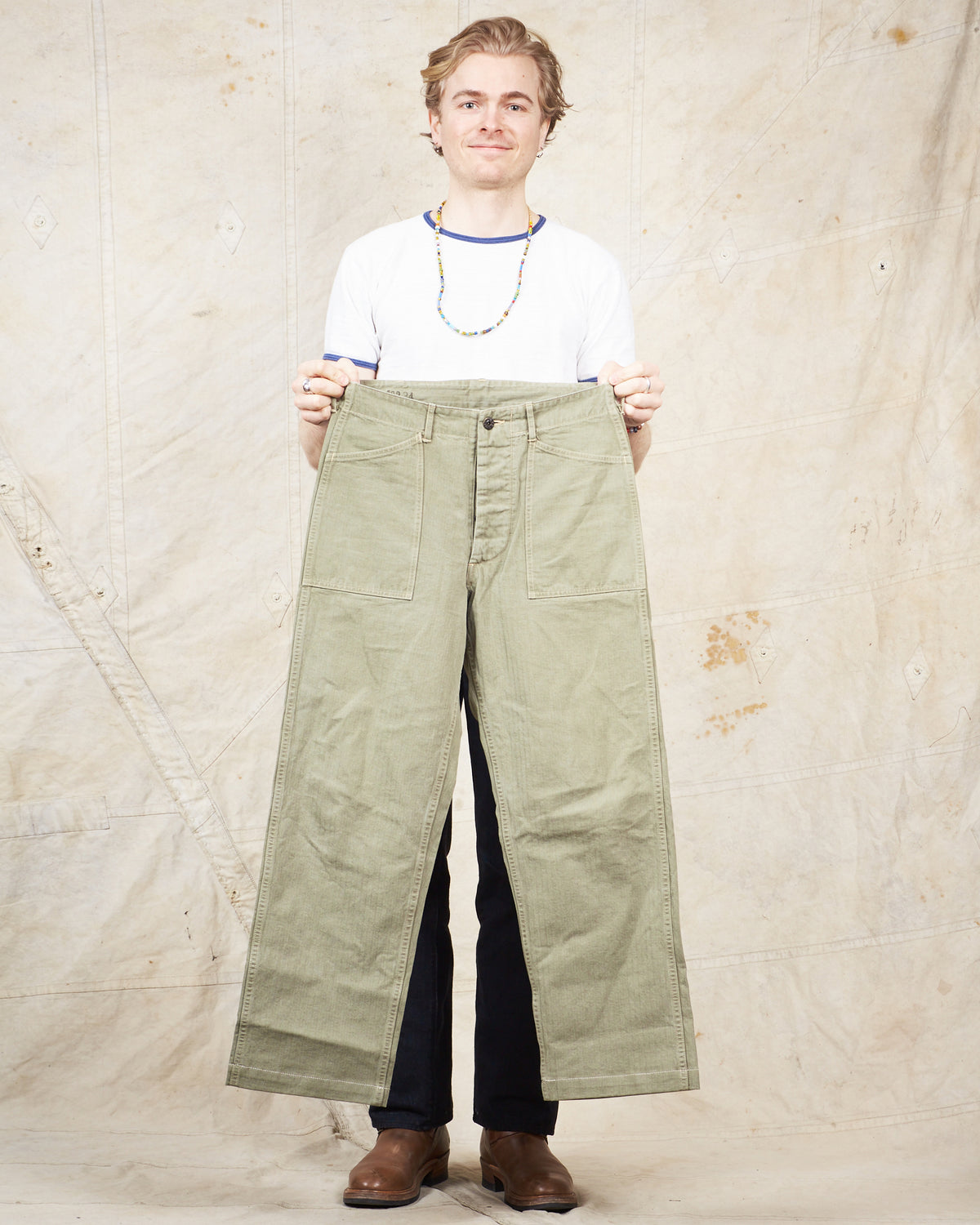 Second hand Buzz Rickson's HBT Twill USMC Pants Early Spec W32