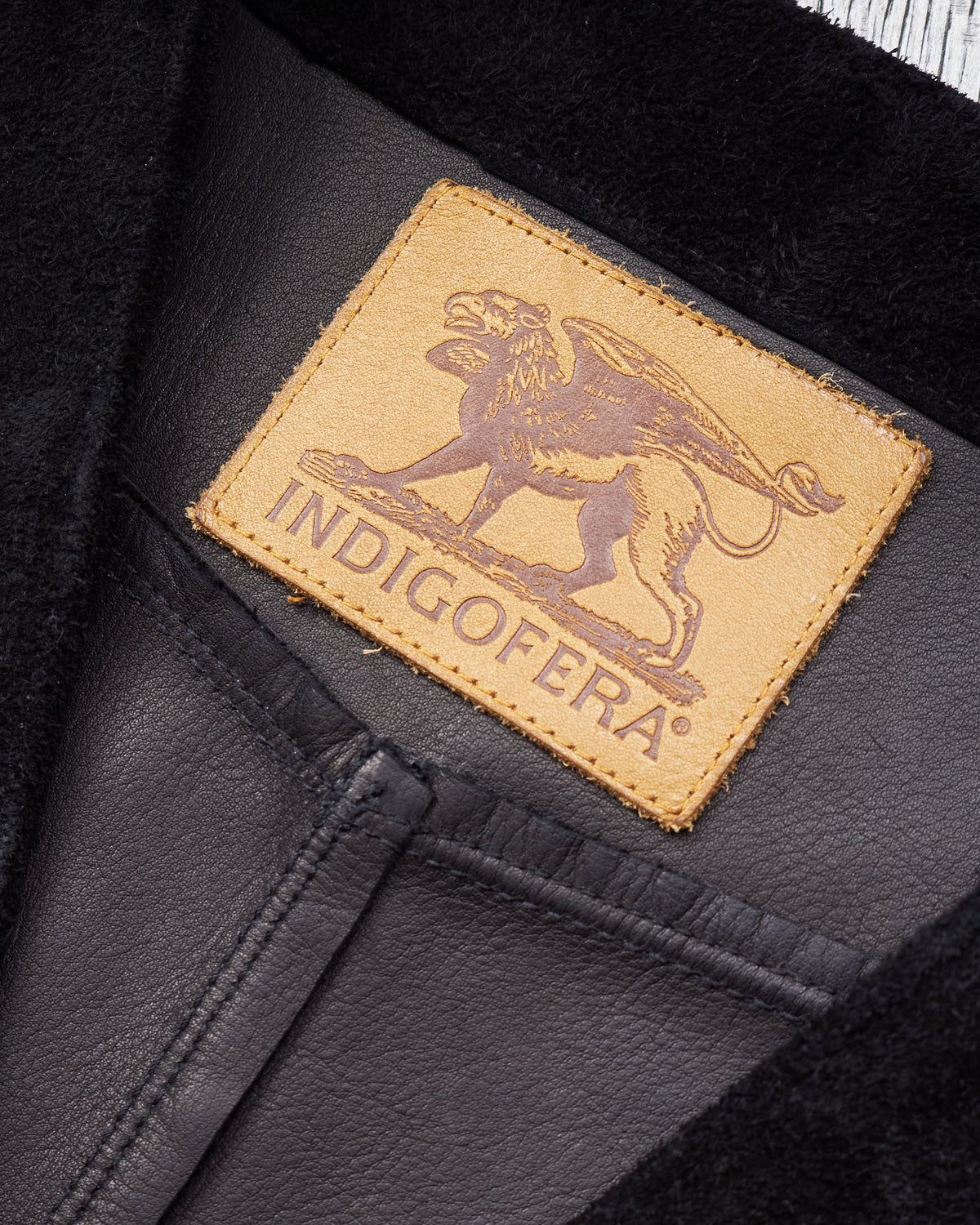 Second Hand Indigofera Harrison Leather Vest Black Size S