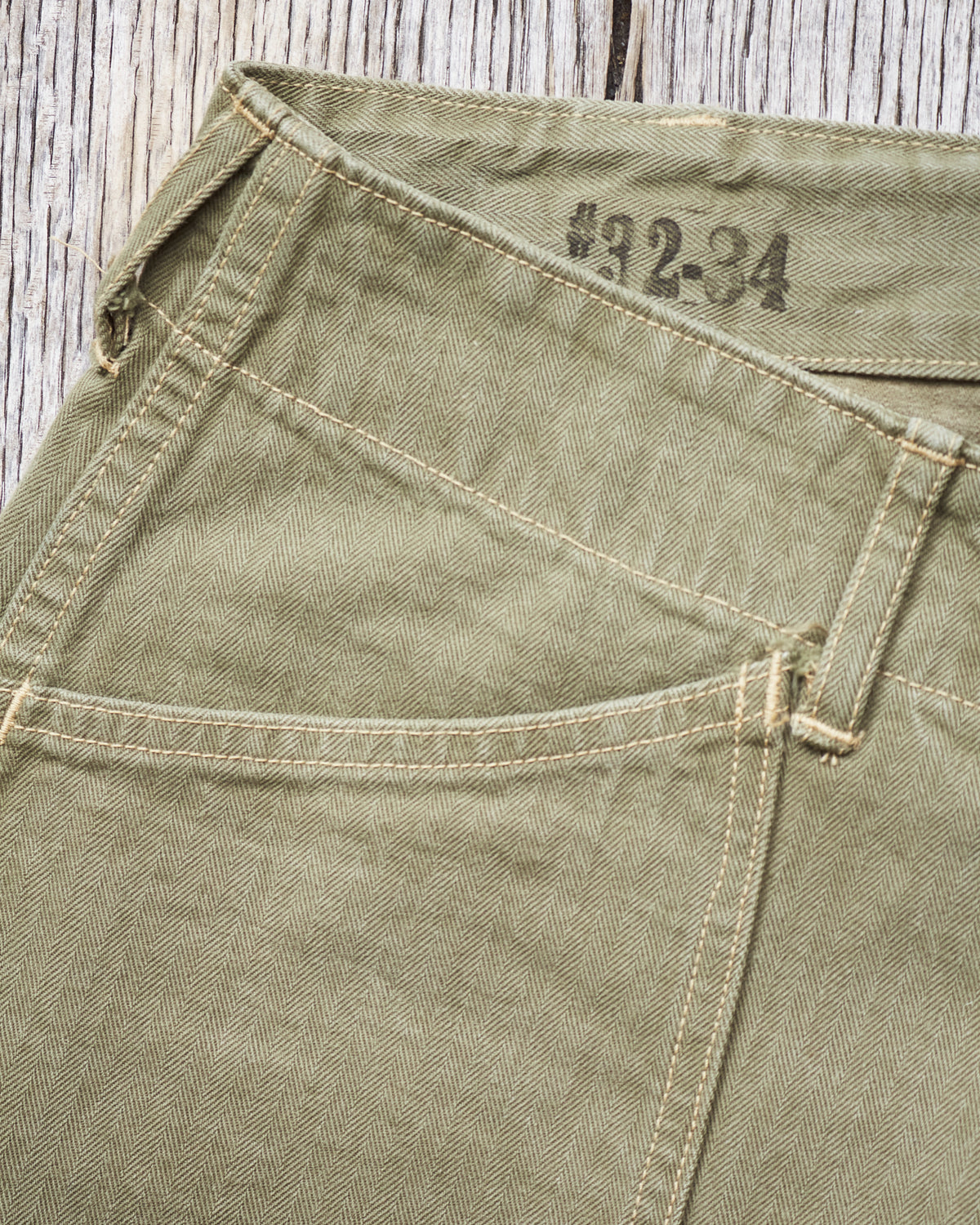 Second hand Buzz Rickson's HBT Twill USMC Pants Early Spec W32