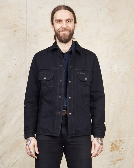 Indigofera Fargo Trucker Jacket Gunpowder Rinsed