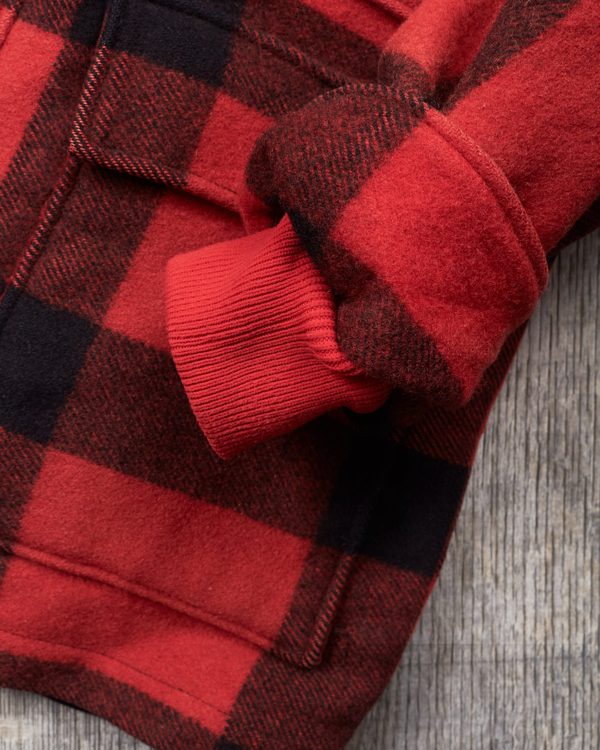 Vintage Eddie Bauer Wool Mackinaw Buffalo Plaid Jacket Goose Down Lining