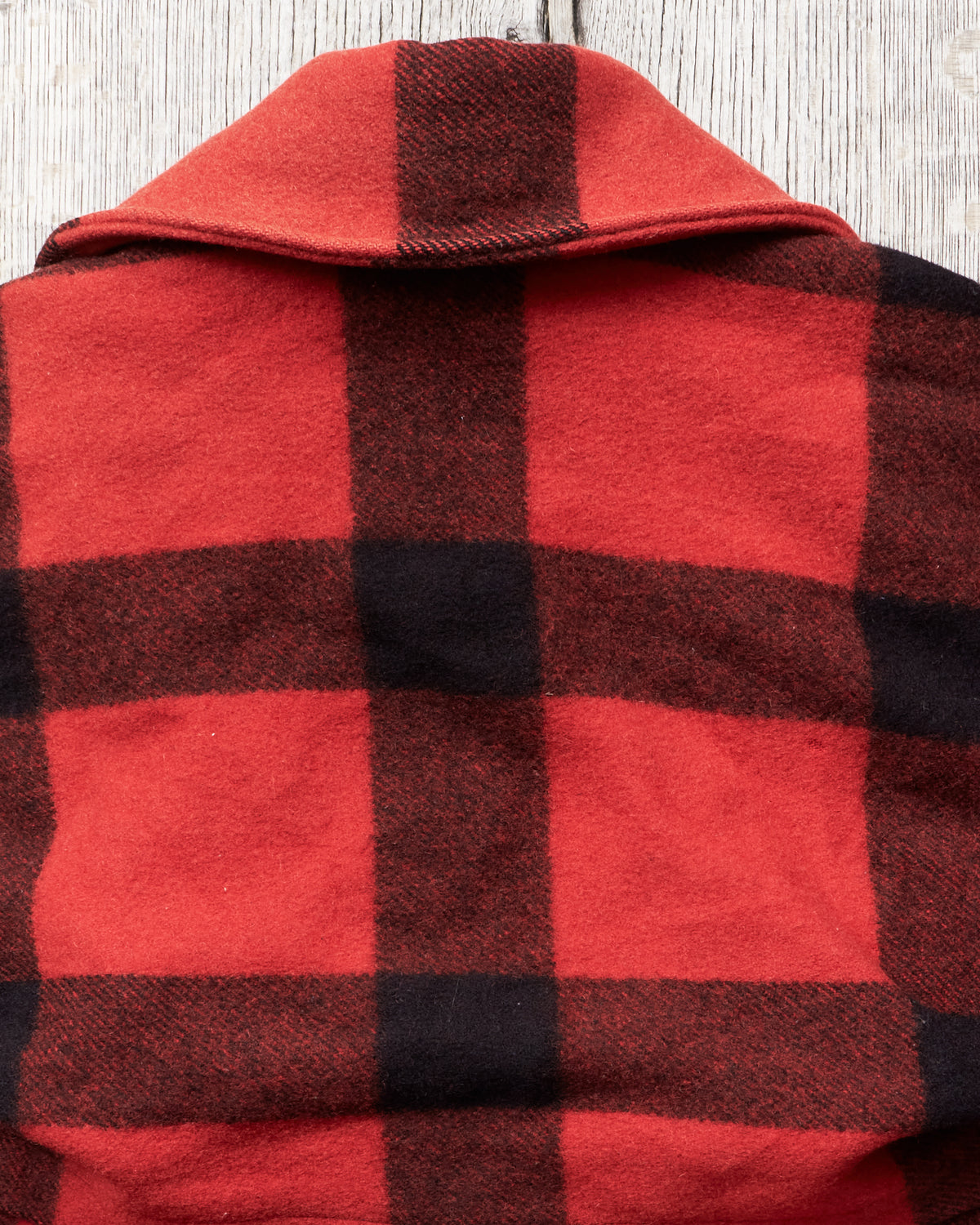 Vintage Eddie Bauer Wool Mackinaw Buffalo Plaid Jacket Goose Down Lining
