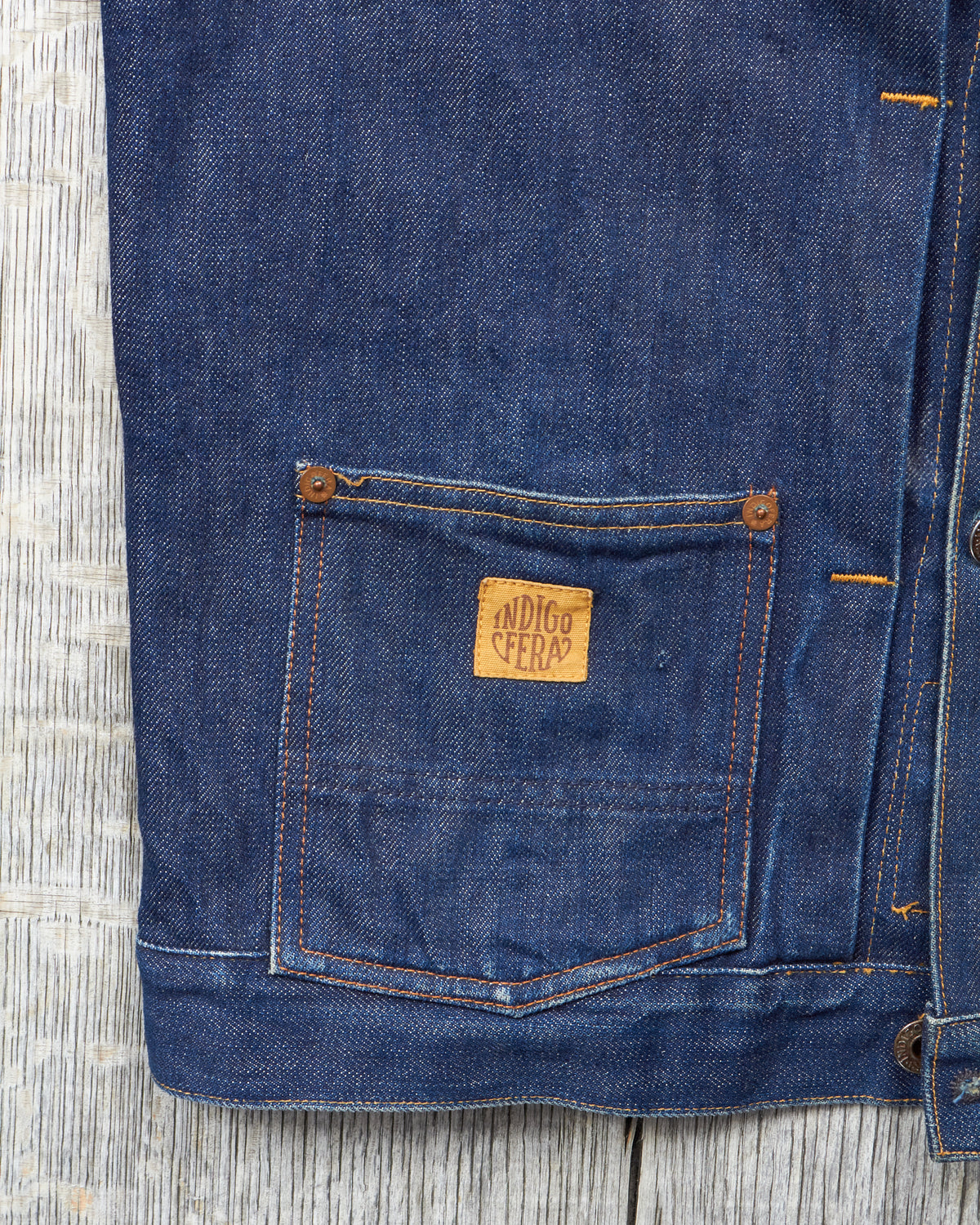 Second Hand Indigofera Grant Denim Jacket Size S