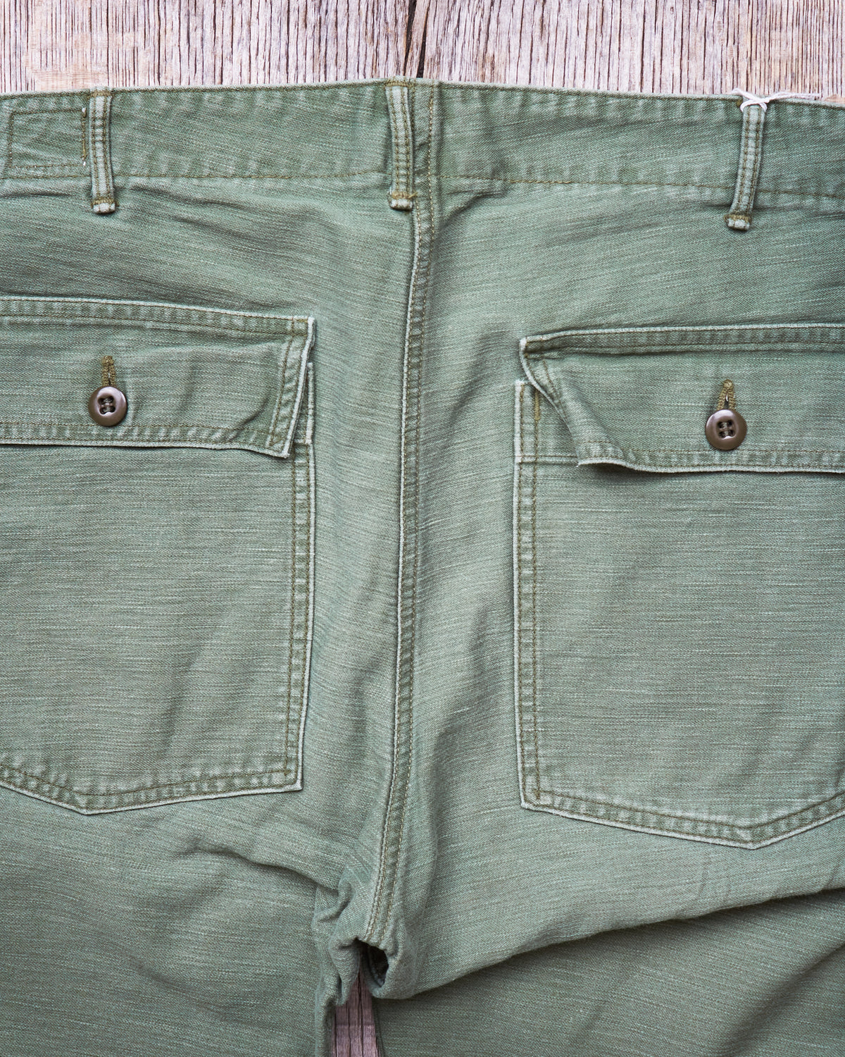 Second Hand OrSlow 5032 Slim Fit Fatigue Pants Green EU XL / JPN 5