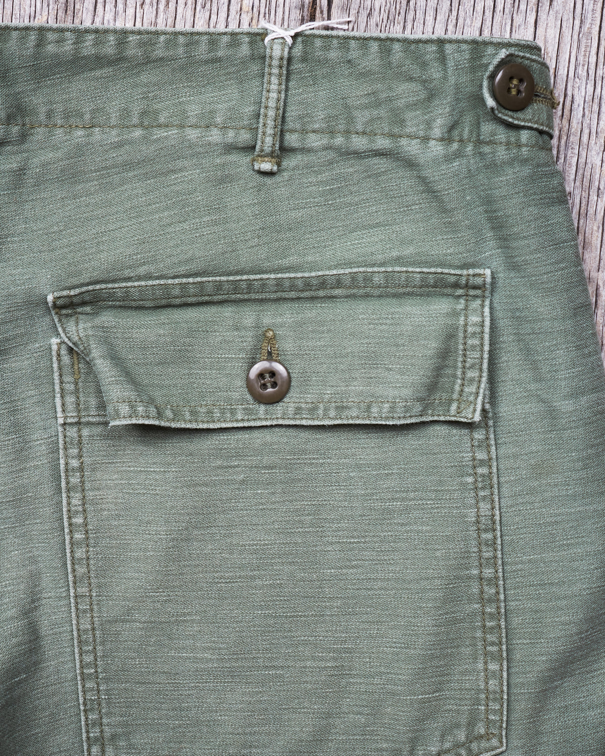 Second Hand OrSlow 5032 Slim Fit Fatigue Pants Green EU XL / JPN 5
