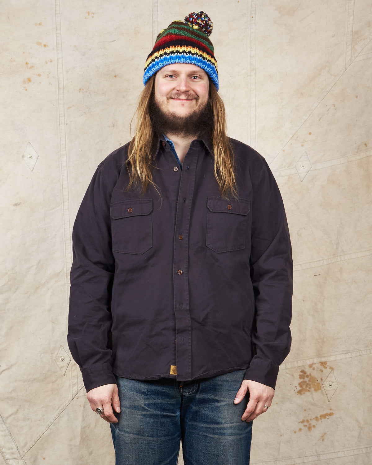Second Hand Indigofera Alamo Shirt Marshall Black Size XL