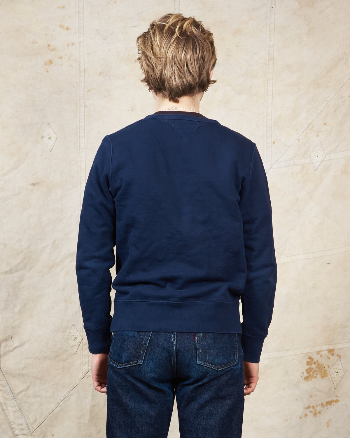 Second hand Merz b. Schwanen Blue Loopwheel Sweatshirt Size 5/M