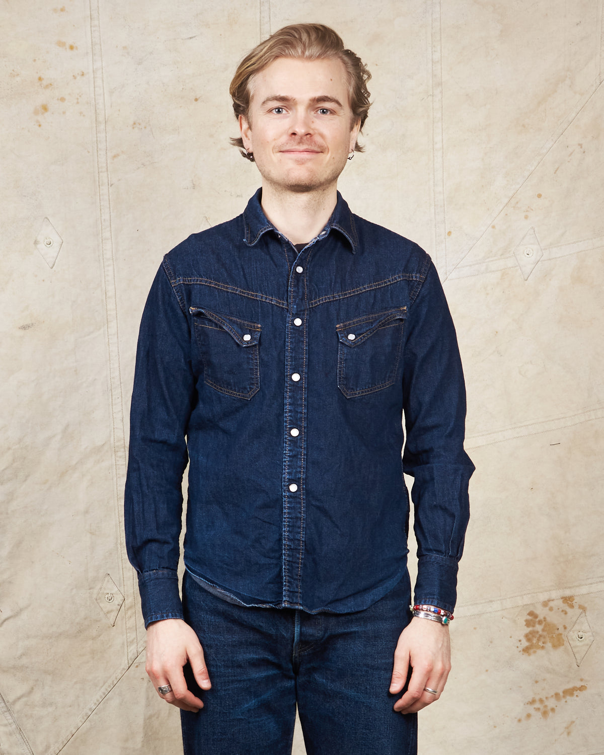 Second hand TCB Jeans Ranchman Denim Shirt Size 40