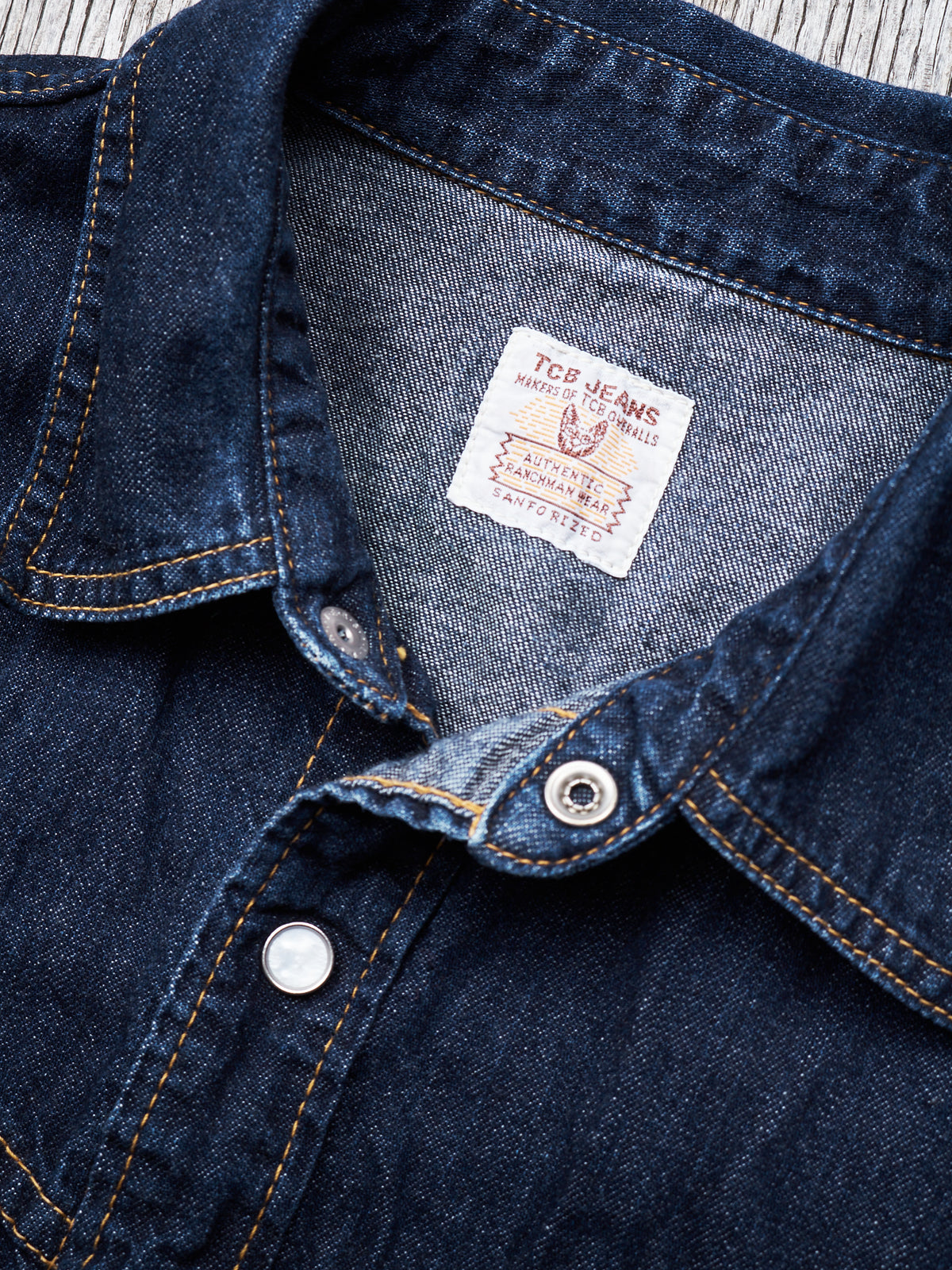 Second hand TCB Jeans Ranchman Denim Shirt Size 40