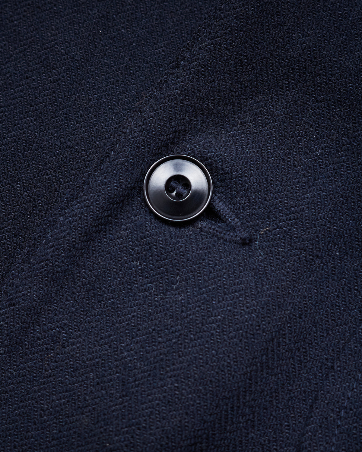 Second Hand Real McCoy's Double Diamond Herringbone Navy Suit 42