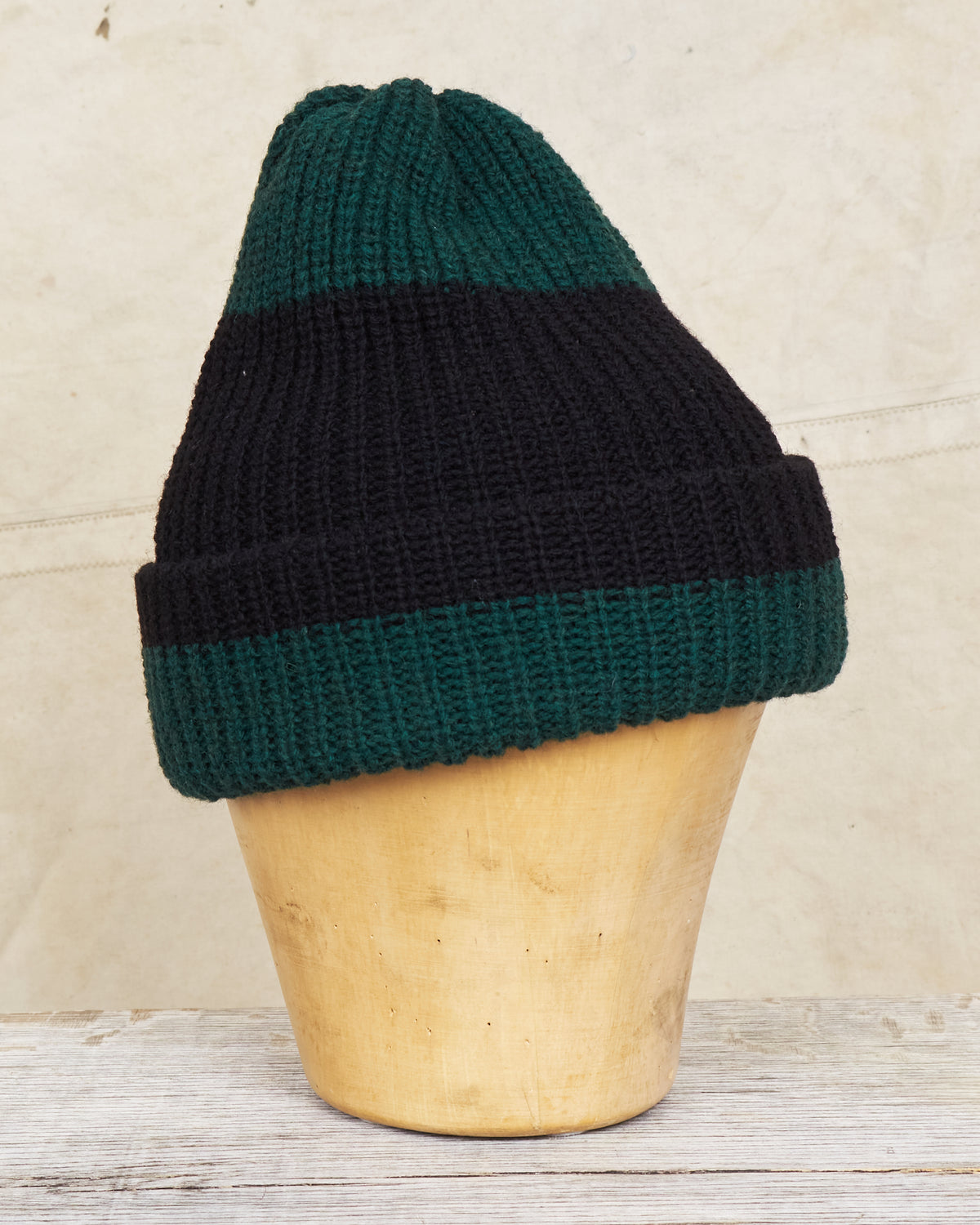 Indigofera Boone Knit Wool Cap Green / Black