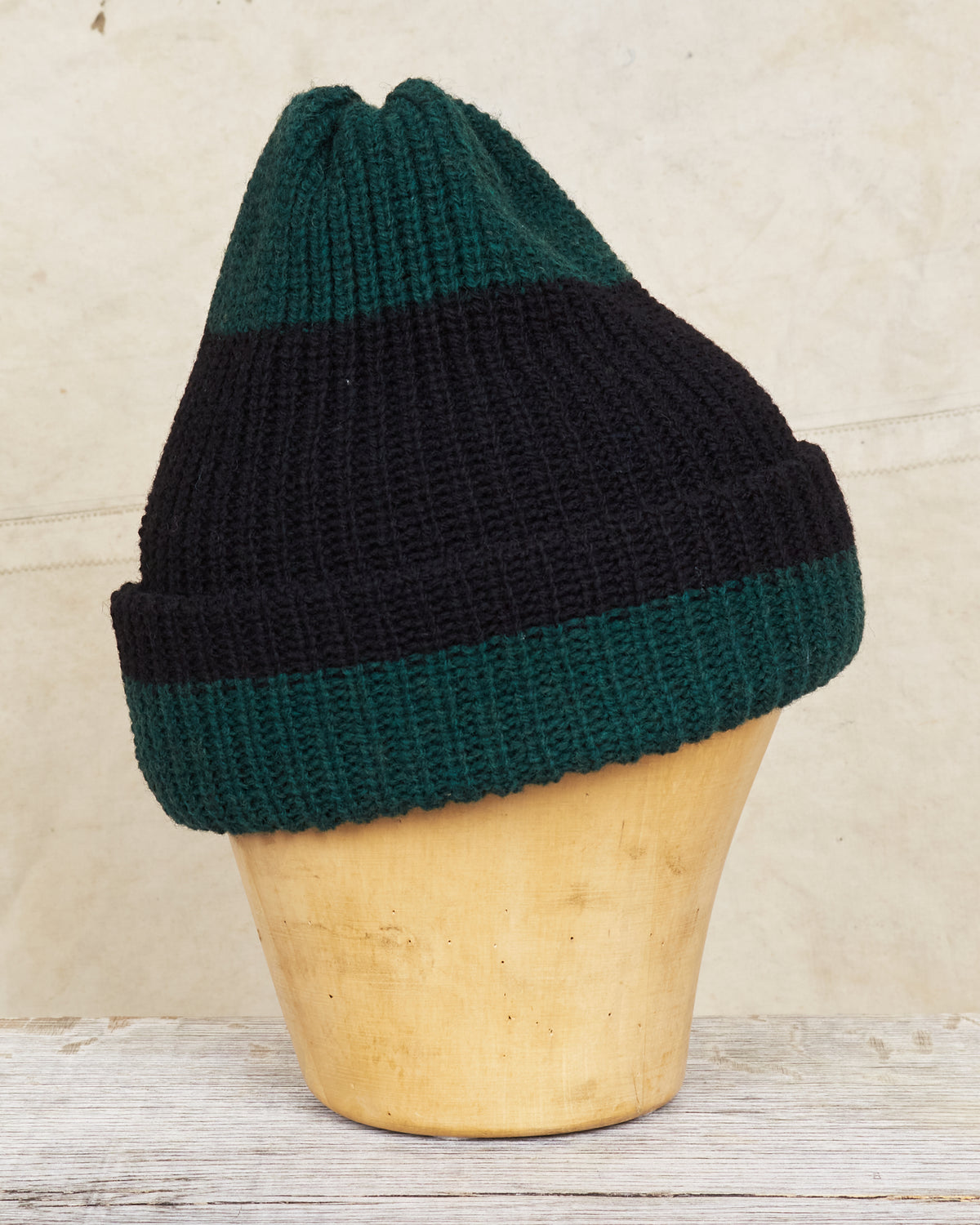 Indigofera Boone Knit Wool Cap Green / Black