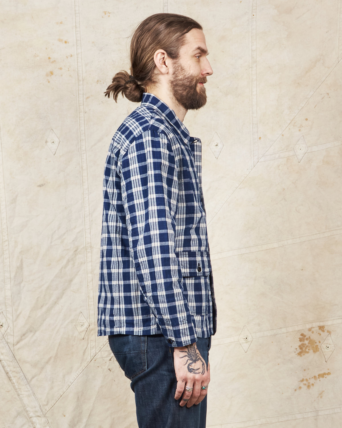 Sun Surf Sailor Moku Products Palaka Check Work Jacket SS15279