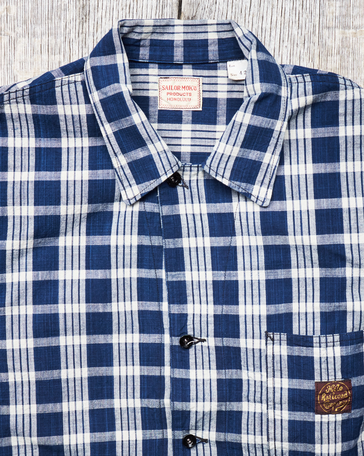 Sun Surf Sailor Moku Products Palaka Check Work Jacket SS15279