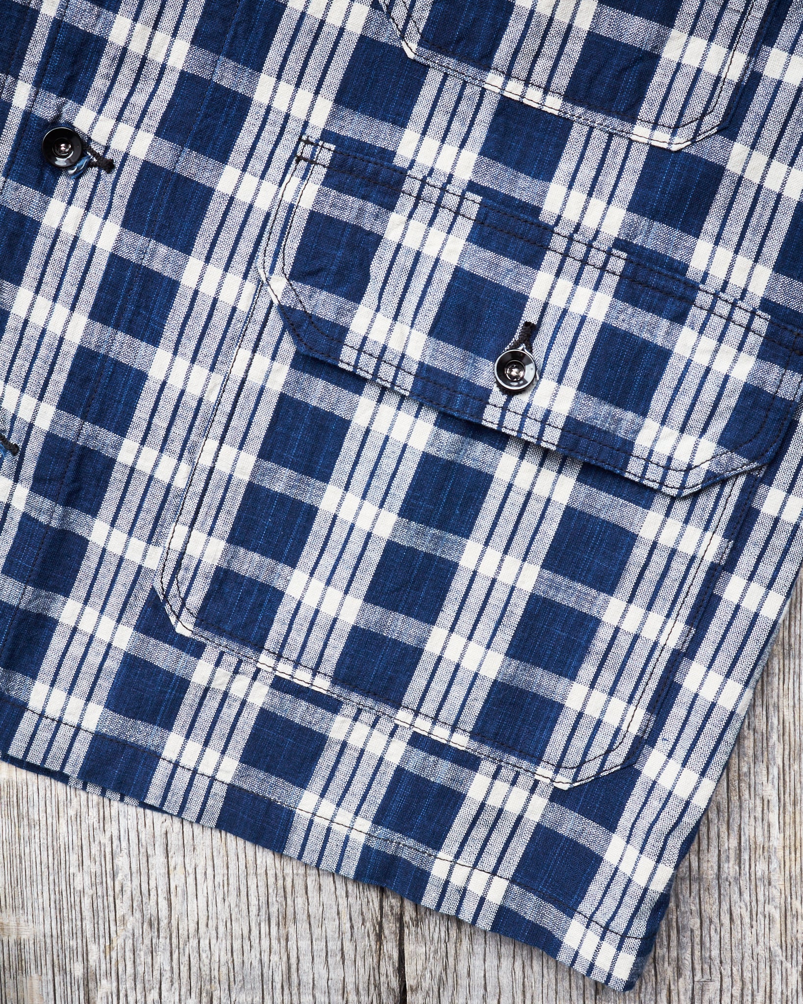 Sun Surf Sailor Moku Products Palaka Check Work Jacket SS15279