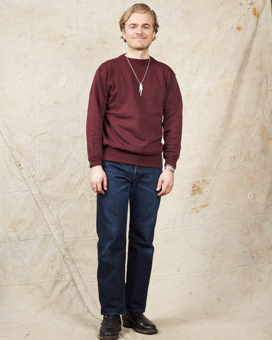 Warehouse & Co Lot. 403 Loop-Wheel Sweatshirt Bordeaux