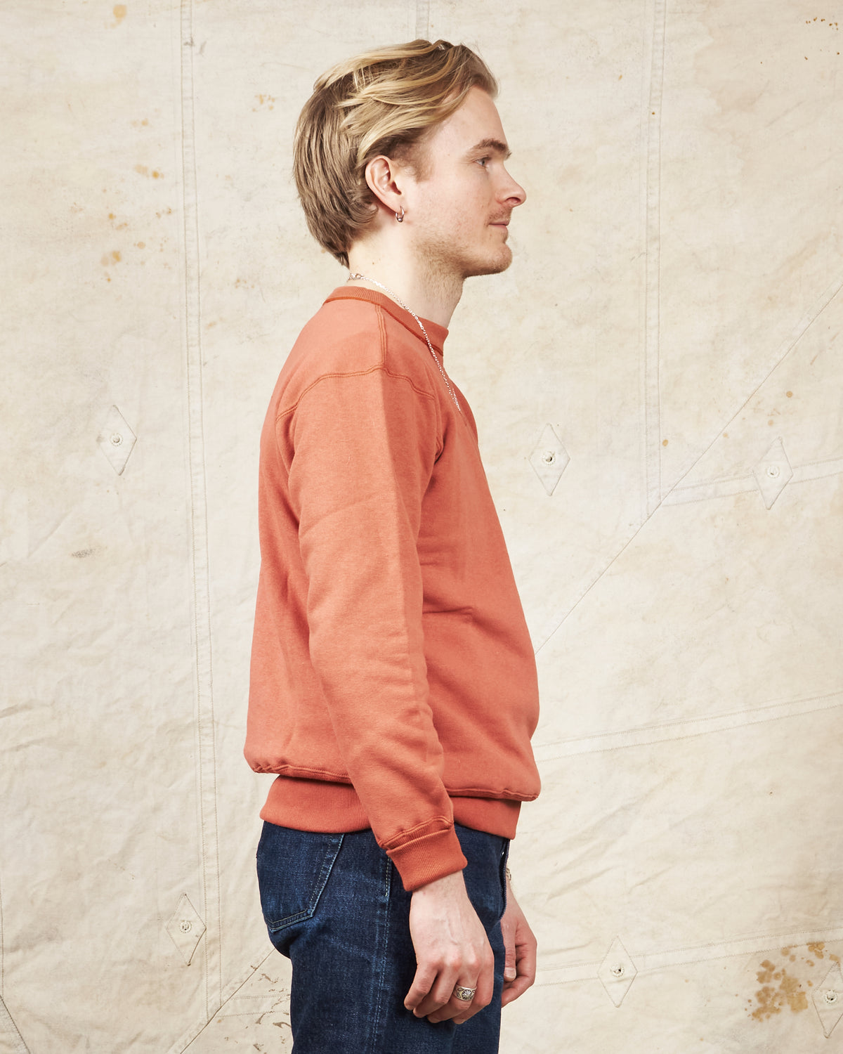 Warehouse & Co Lot. 403 Loop-Wheel Sweatshirt Salmon
