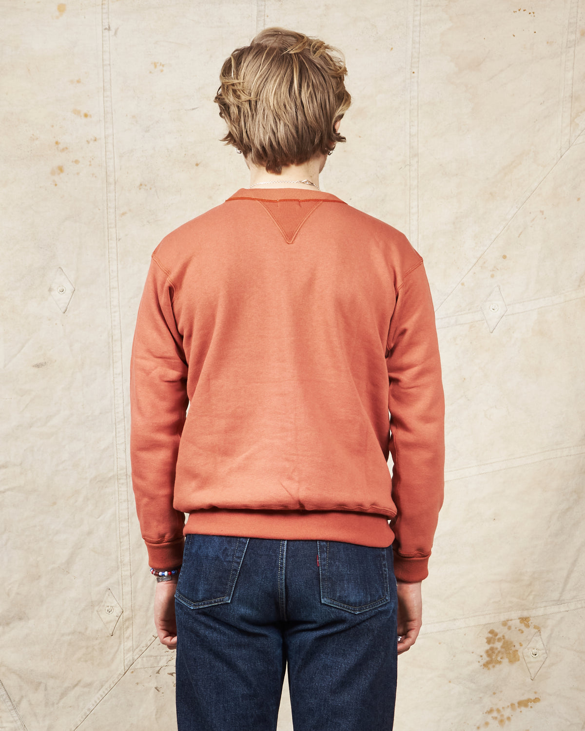 Warehouse & Co Lot. 403 Loop-Wheel Sweatshirt Salmon