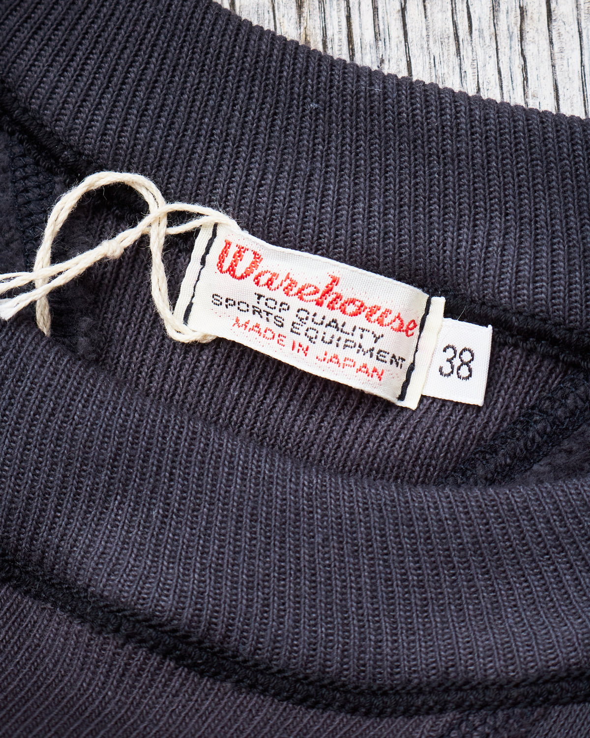 Warehouse & Co Lot. 401 Loop-Wheel Sweatshirt Heather Sumikuro (Black)