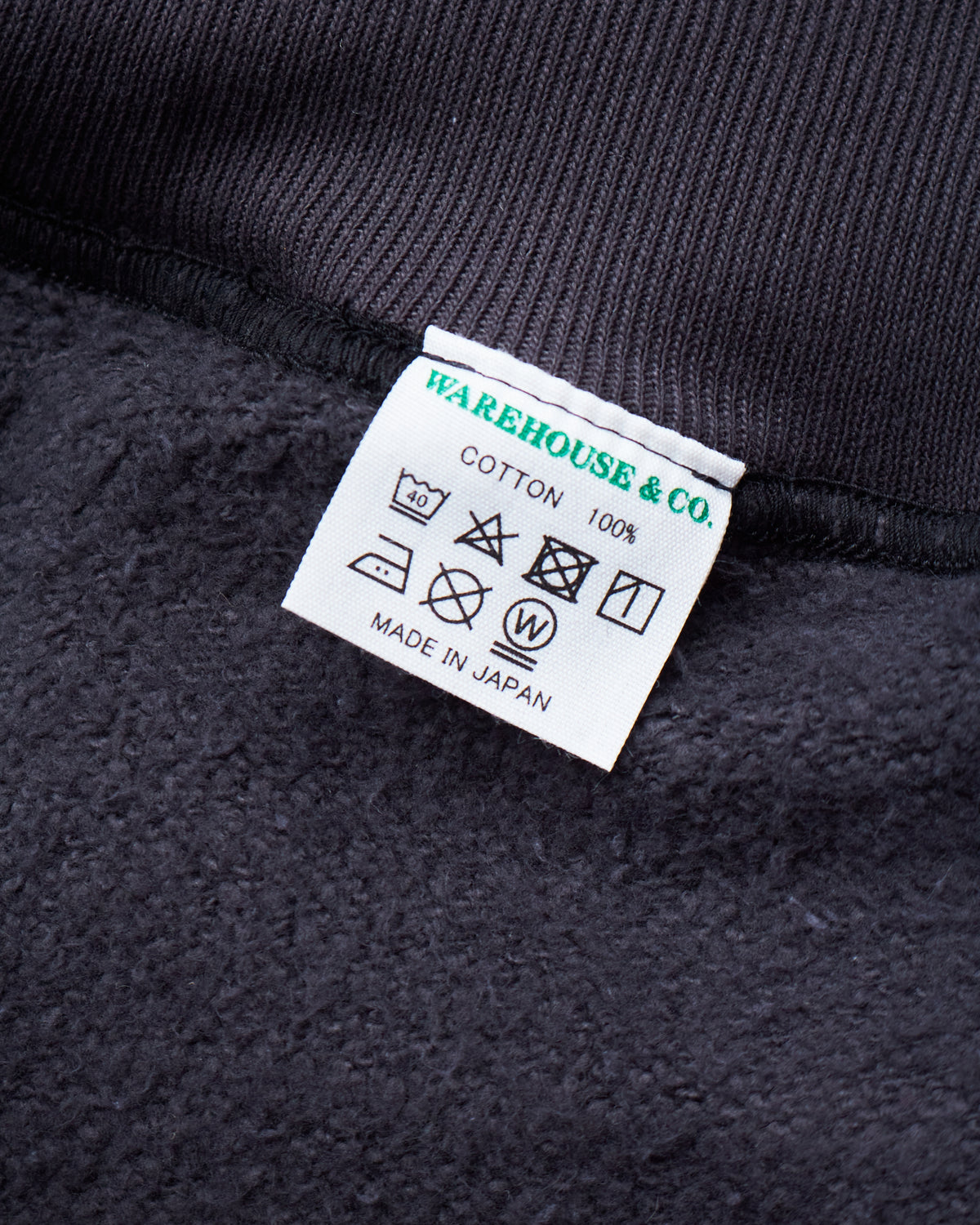 Warehouse & Co Lot. 401 Loop-Wheel Sweatshirt Heather Sumikuro (Black)