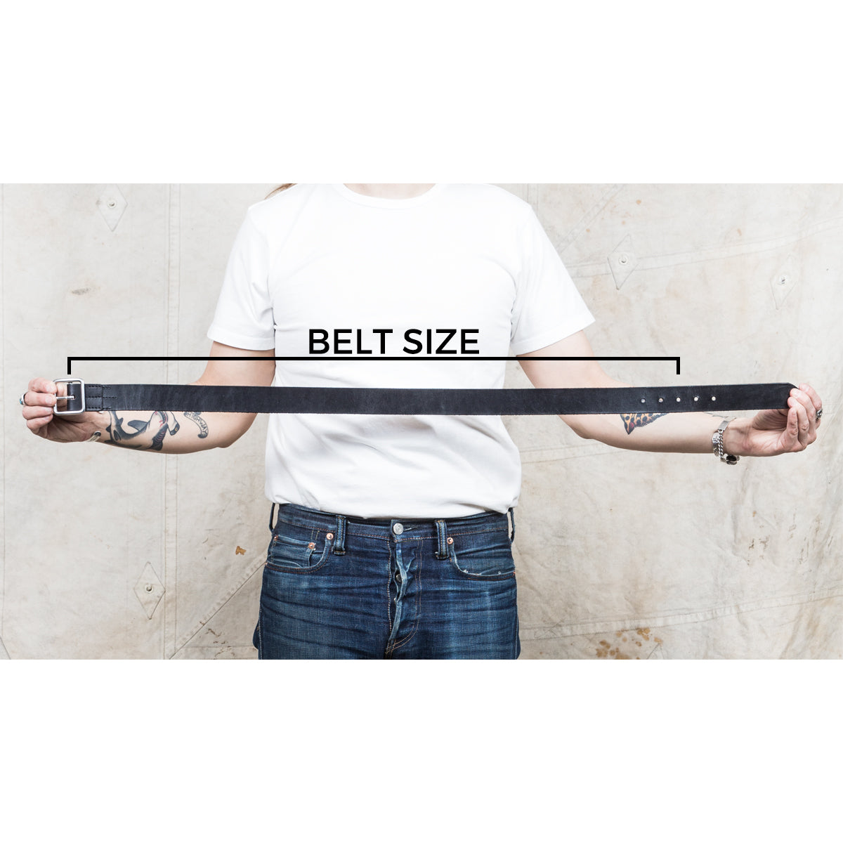 Lone Wolf Leathers Belt Horween Chromexcel Twisted Brass Buckle